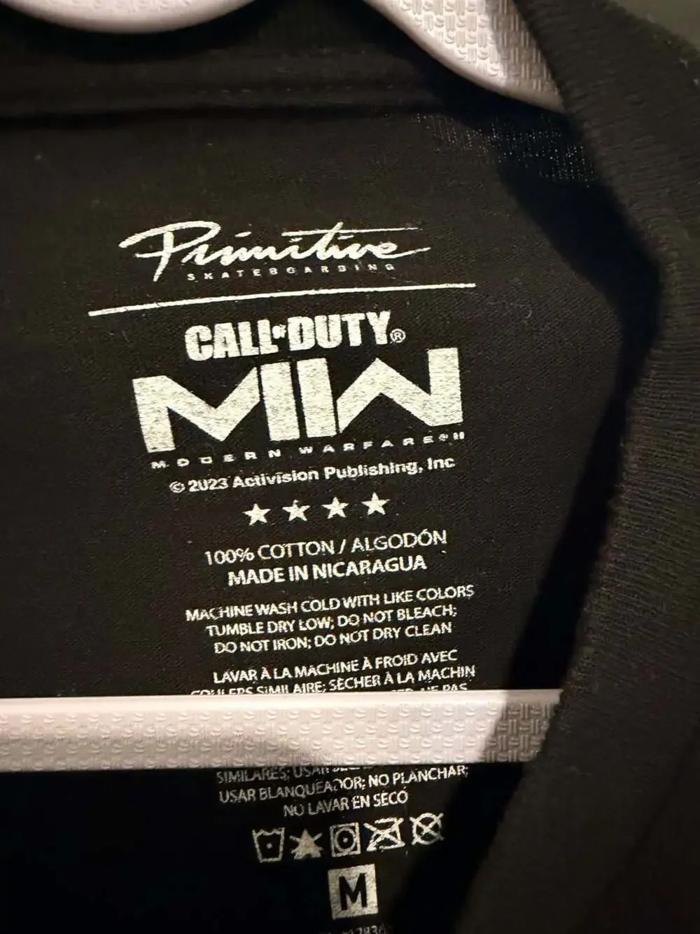 Primitive x Call of Duty Modern Warfare II Graphic T-Shirt Black Size M